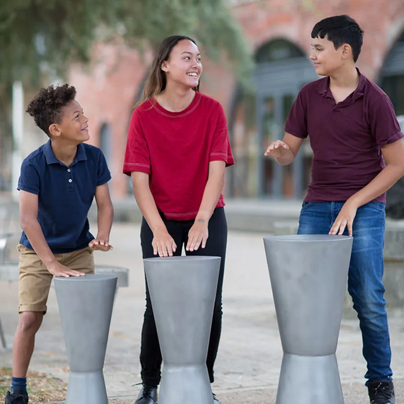 Percussion Play Djembes